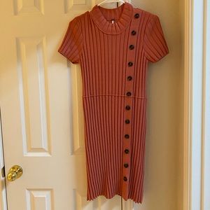 Free People Coral Sweater Dress